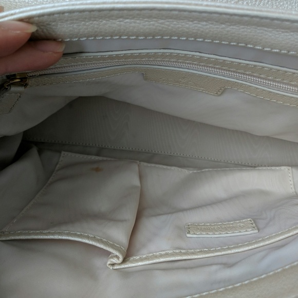 Brooks Brothers satchel in pearlized light pink - Picture 3 of 7